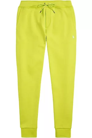 Ralph Lauren Men's Double-Knit Jogger Pants - Laser Yellow - Size XXL
