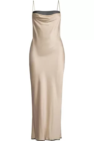 Bec & Bridge Women's Helena Silk Slip Dress - Oyster Black - Size 6
