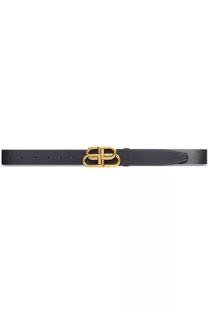 Balenciaga Men Belts - Men's BB Large Belt - Black - Size 38