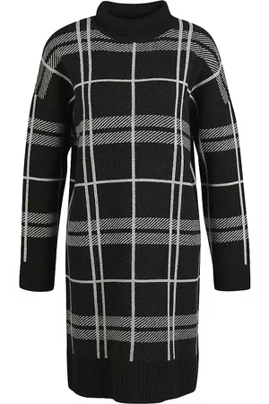 Barbour Women's Cassius Plaid Sweaterdress - Black Check - Size Small