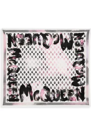 Alexander McQueen Women's Watercol Grabiker Wool Scarf - Ivory Pink