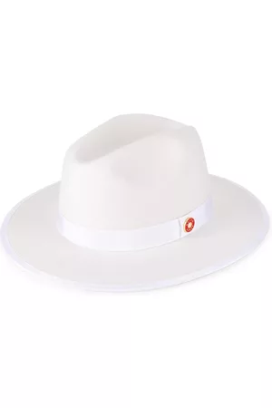 KEITH & JAMES Men's Queen Wool Fedora Hat - Snow White - Size Large