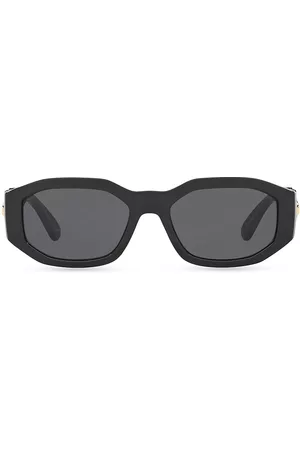 VERSACE Men's 53MM Medusa Detail Oval Sunglasses - Crystal Grey