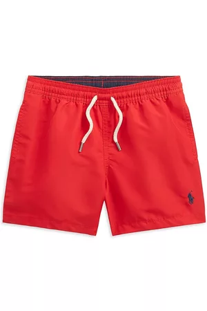 Ralph Lauren Little Boy's & Boy's Drawstring Swim Shorts - Red - Size 14