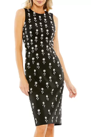 Mac Duggal Women's Embellished Sleeveless Dress - Black - Size 12