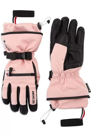 Moncler Women Gloves - Women's Grenoble Leather Gloves - Pink - Size Small - Pink - Size Small
