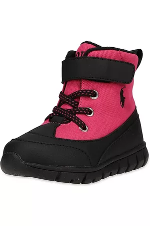 Ralph Lauren Girls Thigh High Boots - Little Girl's Barnes Boots - Pink - Size 11 (Child)