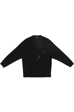 Balenciaga Crest Cardigan - Black - Size Medium