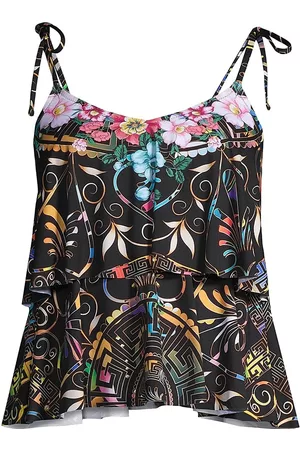 JOHNNY WAS Women's Floral Tankini Top - Size Medium