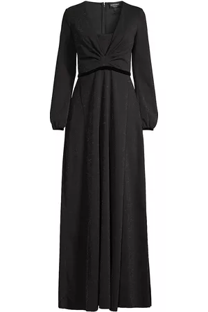 Emporio Armani Women's Long-Sleeve Maxi Dress - Black - Size 2