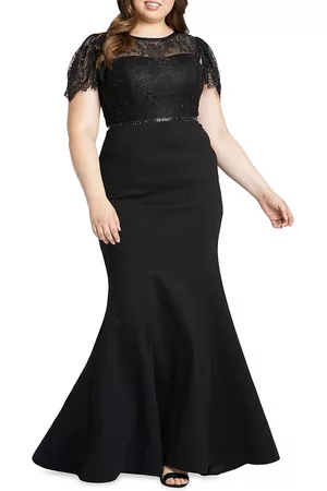 Mac Duggal Women Evening Dresses & Gowns - Women's A-Line Gown - Black - Size 14 - Black - Size 14