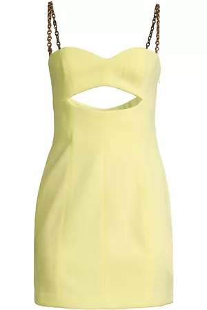 Misha Women's Anja Cut-Out Chain Minidress - Soft Lime - Size 10