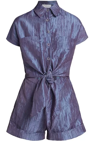 Izayla Women's Tie Front Playsuit - Dragon Fly - Size Small