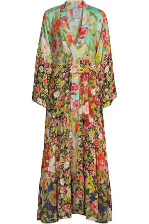 JOHNNY WAS Women Tunics - Women's Burke Floral Long Kimono - Size XS