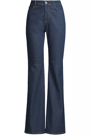 Max Mara Women High Waisted Jeans - Women's Eresia Flared High-Waisted Jeans - Navy - Size 14