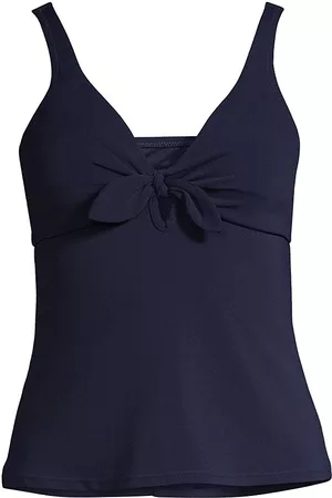Robin Piccone Women Tankinis - Women's Ava Bow Tankini Top - Navy - Size XS