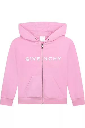 Givenchy Girls Fleece Jackets - Little Girl's & Girl's Mini Me Logo Fleece Jacket - Pink - Size 4