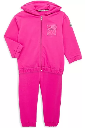 Moncler Baby Girl's & Little Girl's 2-Piece Sweatsuit Set - Pink - Size 18 Months