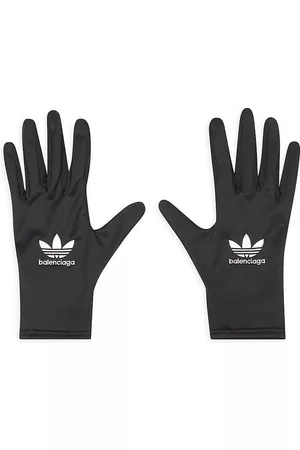Balenciaga Men Gloves - Men's / Adidas Gloves - Black White - Size 8
