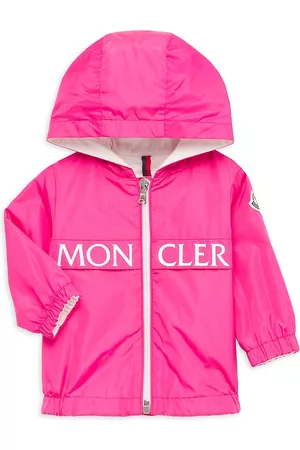 Moncler Girls Jackets - Baby Girl's & Little Girl's Erdvile Logo Zip-Up Jacket - Pink - Size 3