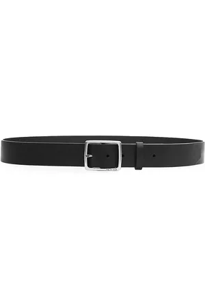 RAG&BONE Men Belts - Men's Rugged Leather Belt - Black - Size 40