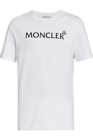Moncler Men's Short-Sleeve Logo T-Shirt - White - Size Large