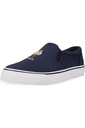 Ralph Lauren Little Kid's & Kid's Keaton Polo Bear Slip-On Sneakers - Navy - Size 6 (Child)