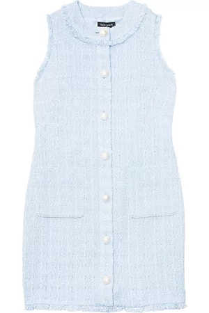 Kate Spade Women's Sleeveless Tweed Shift Minidress - Pale Hydrangea - Size 2