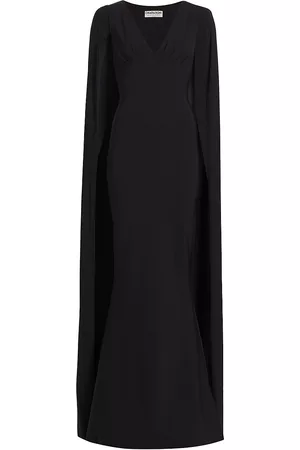 CHIARA BONI Women's Zelia Split-Sleeve Gown - Black - Size 6