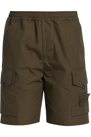 Stone Island Men Bermudas - Men's Cotton Bermuda Shorts - Military Green - Size 30