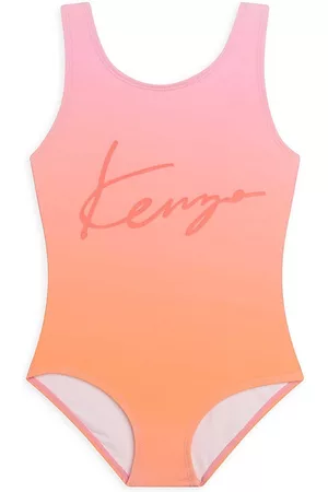 Kenzo Girls Swimsuits - Little Girl's & Girl's Ombré Swimsuit - Gold - Size 5