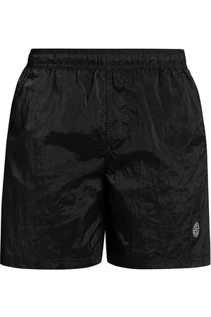 Stone Island Men's Logo Swim Shorts - Black - Size Medium