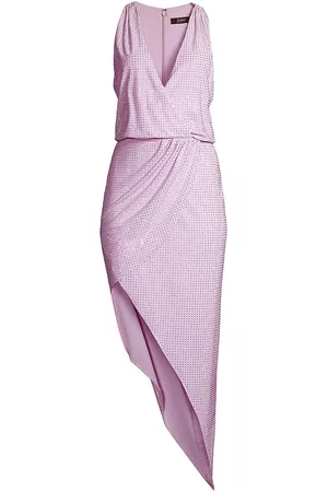Liv Foster Women's Asymmetric-Hem Studded Dress - Lilac - Size 4