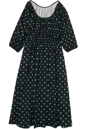 Kate Spade Women's Picture Dot Riviera Midi-Dress - Blazer Blue Green - Size XL