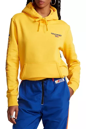 Ralph Lauren Men's Polo Sport Fleece Hoodie - Yellow - Size XXL