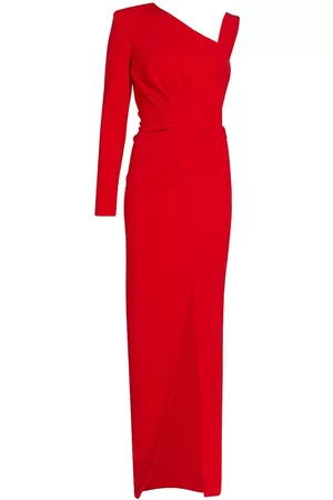 MICHAEL COSTELLO COLLECTION Women's Eunice Asymmetric Knit Gown - Red - Size 8
