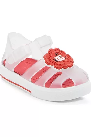 Dolce & Gabbana Little Girl's & Girl's Floral Transparent Jelly Sandals - Clear Red - Size 9.5 (Toddler)