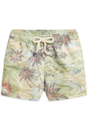 Ralph Lauren Baby Boy's Swim Trunks - Hawaiian Beach Bazaar - Size 18 Months