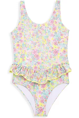 Beach Riot Little Girl's & Girl's Willow One-Piece Swimsuit - Floral - Size 7