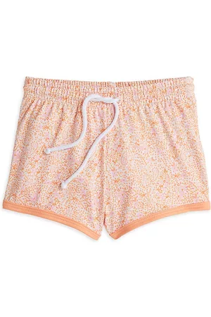 Bella Bliss Boys Swim Shorts - Baby Boy's & Little Boy's Bayshore Printed Swim Trunks - Clementine Floral - Size 4
