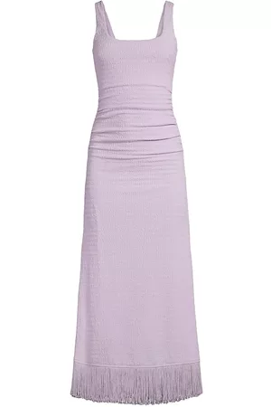 LIKELY Women Midi Dresses - Women's Nino Fringe-Trim Midi-Dress - Lilac - Size 12