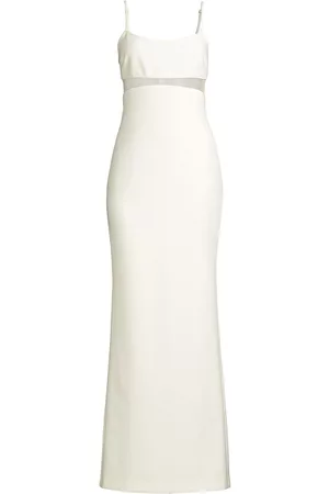 LIKELY Women Evening dresses - Women's Stefania Swiss Dot Inset Gown - White - Size 14