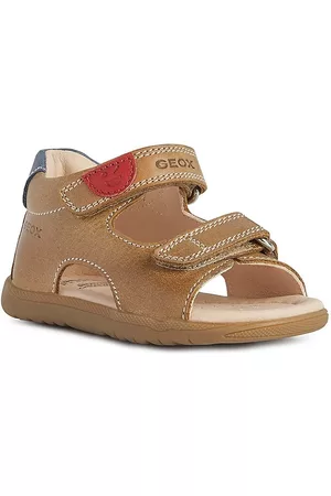 Geox Sandals - Little Boy's Macchia Leather Sandals - Caramel - Size 6.5 (Baby)