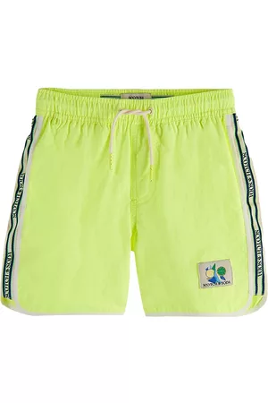 Scotch&Soda Little Boy's & Boy's Sporty Swim Shorts - Neon Lemon - Size 14