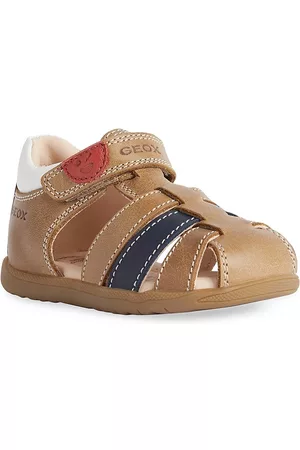 Geox Sandals - Little Boy's Macchia Leather Sandals - Caramel - Size 8 (Toddler)