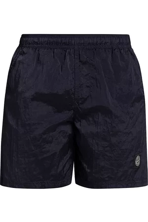 Stone Island Men Swim Shorts - Men's Logo Swim Shorts - Dark Blue - Size Large
