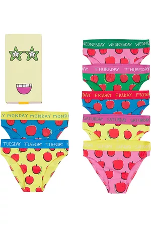 Stella McCartney Little Girl's & Girl's Days Of The Week Apples Underwear Set - Size 12