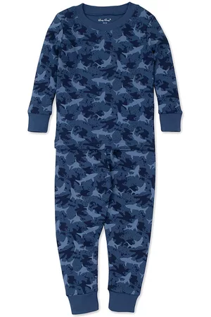 Kissy Kissy Boys Sets - Little Boy's Shark Print 2-Piece Pajama Set - Blue - Size 2