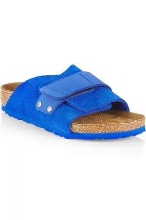 Birkenstock Little Kid's & Kid's Kyoto Suede Sandals - Ultra Blue - Size 3 (Child)