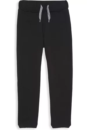 Appaman Boys Sports Pants - Little Boy's & Boy's French Terry Gym Sweatpants - Black - Size 6
